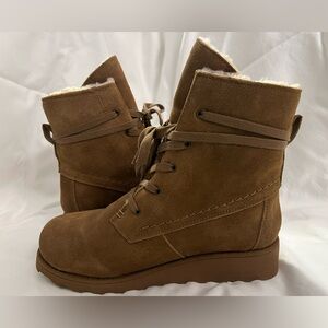 BearPaw Brown Suede high top Boots